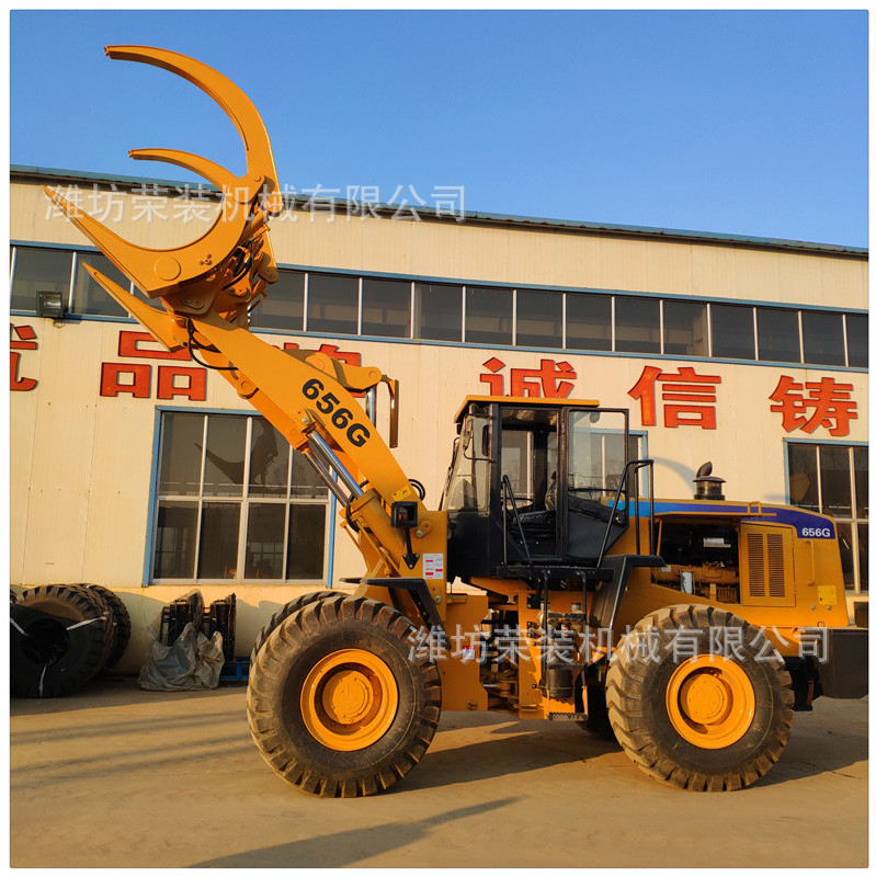 oem50装载机抓管机 抓草抓木机 大型铲车 整机全车件 厂家直销