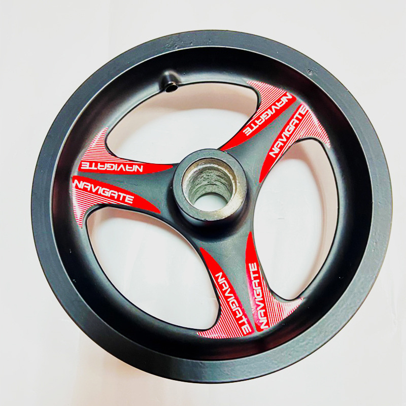 0成交0件批发14寸镁合金轮组 三刀自行车一体轮 带锂电电机 车轮圈