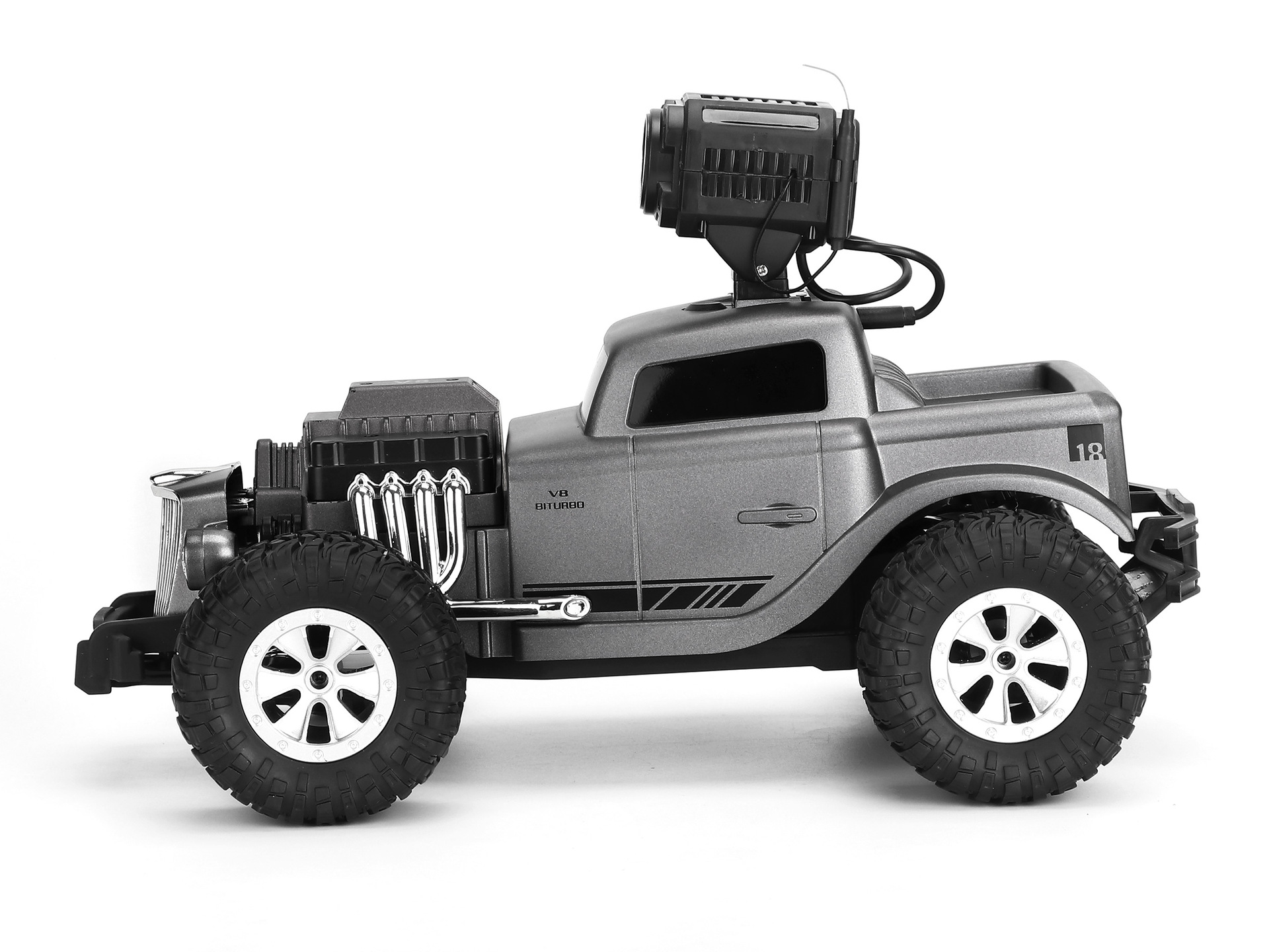 dm-1807复古高速遥控车越野高清摄像军卡rc攀爬汽车大脚儿童玩具