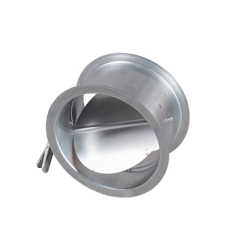 厂家供应圆形风阀手动电动气动多叶调节阀螺旋风管碟阀