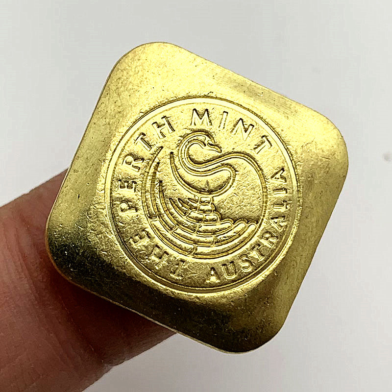 方块黄铜金币纪念币正方形异形金币硬币20mm外币收藏工艺品方形镀