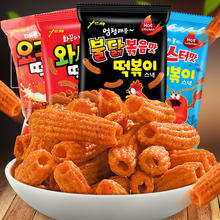 休闲零食韩国进口零食品 YEM 火鸡味炒年糕条110g膨化食品打糕条