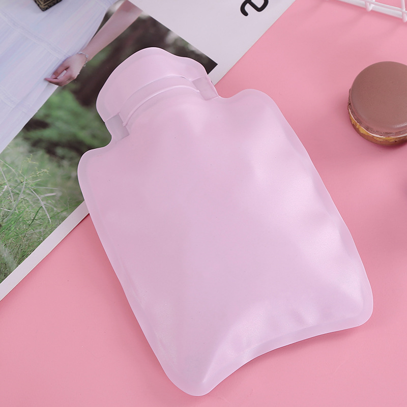 Cartoon Cute Quicksand Hot Water Bag Small Girl Transparent Water Injection Mini Portable Hand Warmer Factory Direct Sales