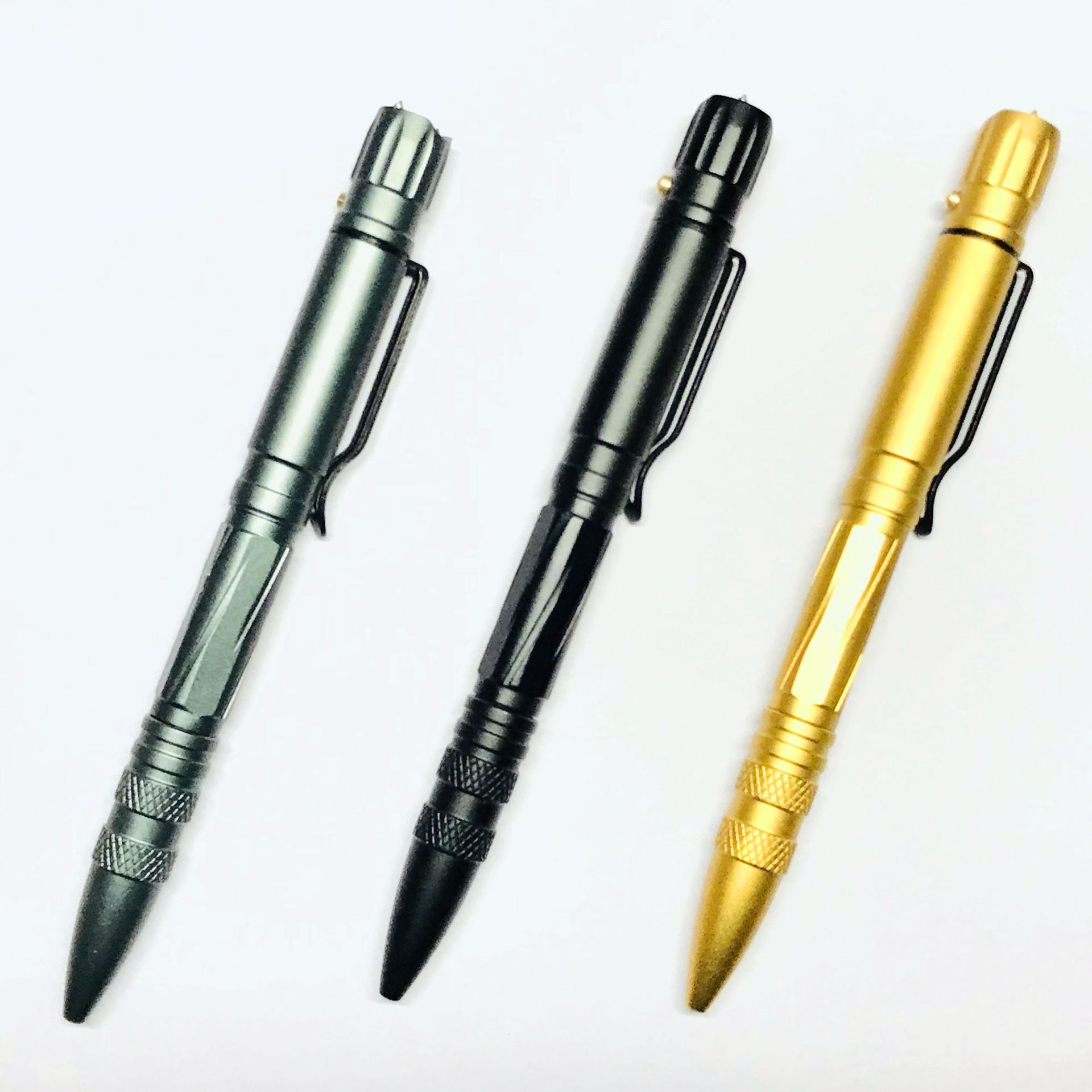 峰之狼 户外多功能钨钢头防身战术笔 led灯防身自卫笔 女子防狼笔