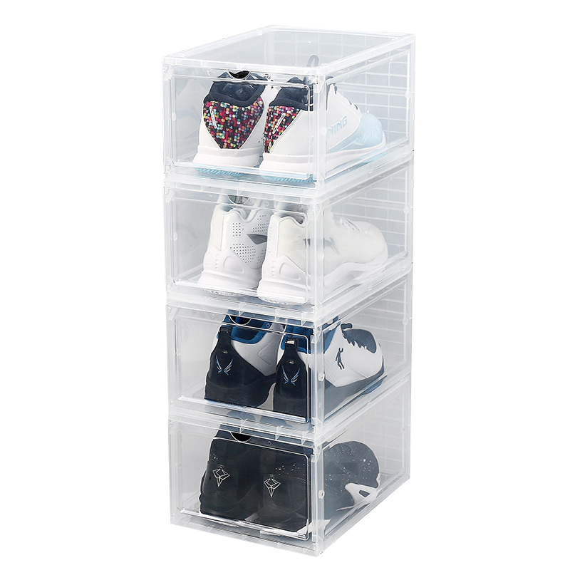 Acrylic Sneakers Transparent Shoe Box Storage Box Plastic Basketball Shoes Cabinet Sneakers Collection Box Display Cabinet Shoe Loading Artifact