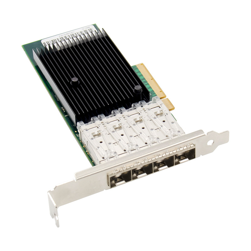 pcie x8 10g万兆光纤网卡四sep 端口服务器以太网intel x710
