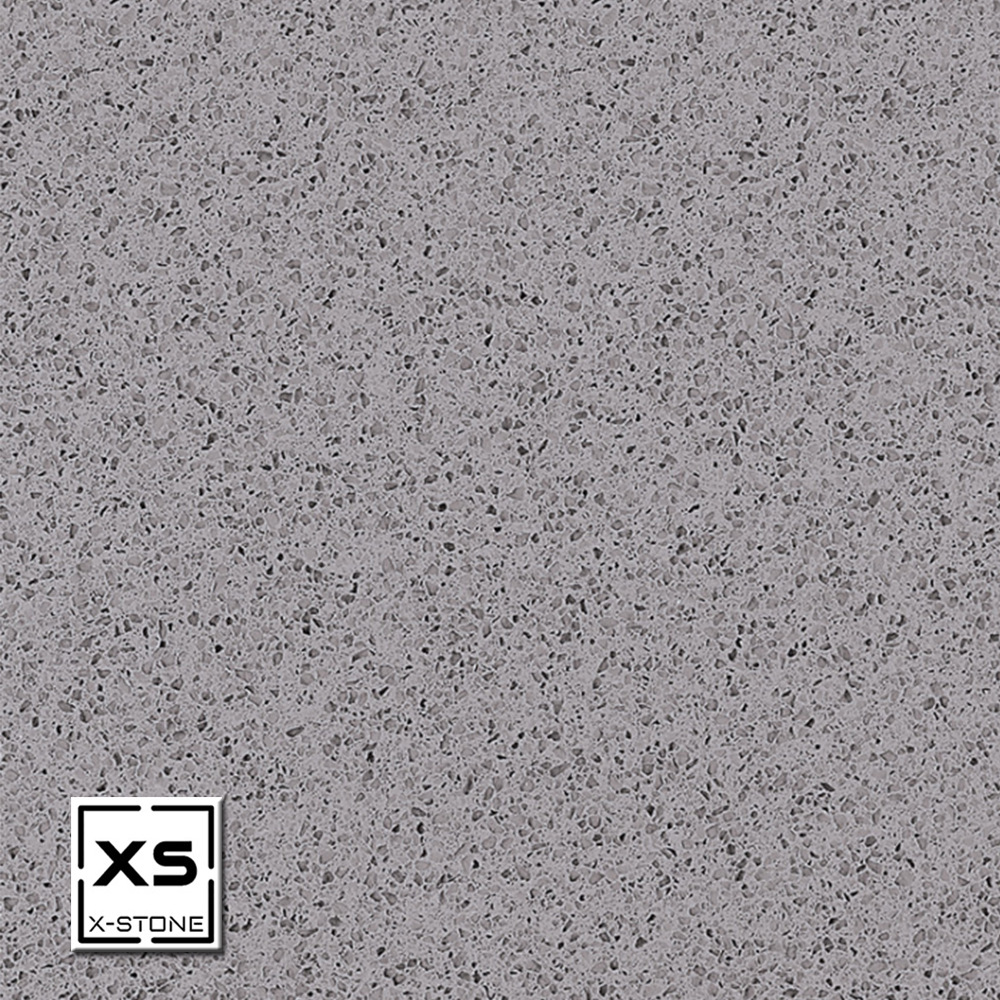 浅灰人造石橱柜台面石英石大板洗手台面