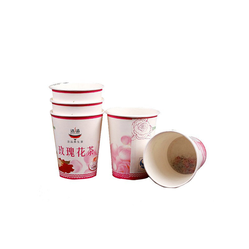 Factory Customized Hidden Tea Cup Logo Disposable Advertising Hidden Tea Cup Comes with Tea Cups Disposable Paper Cup