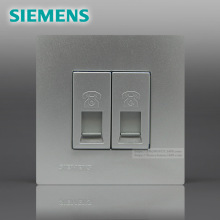 SIEMENS 灵致Aizo（金属银） 二位电话插座RJ11 5TG08212NC2