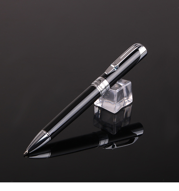 厂家批发华士来金属旋转圆珠笔广告礼品中油笔 定制logo 一件代发