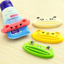创意卡通动物造型手动挤牙膏器 韩式懒人化妆品洗面奶挤压器