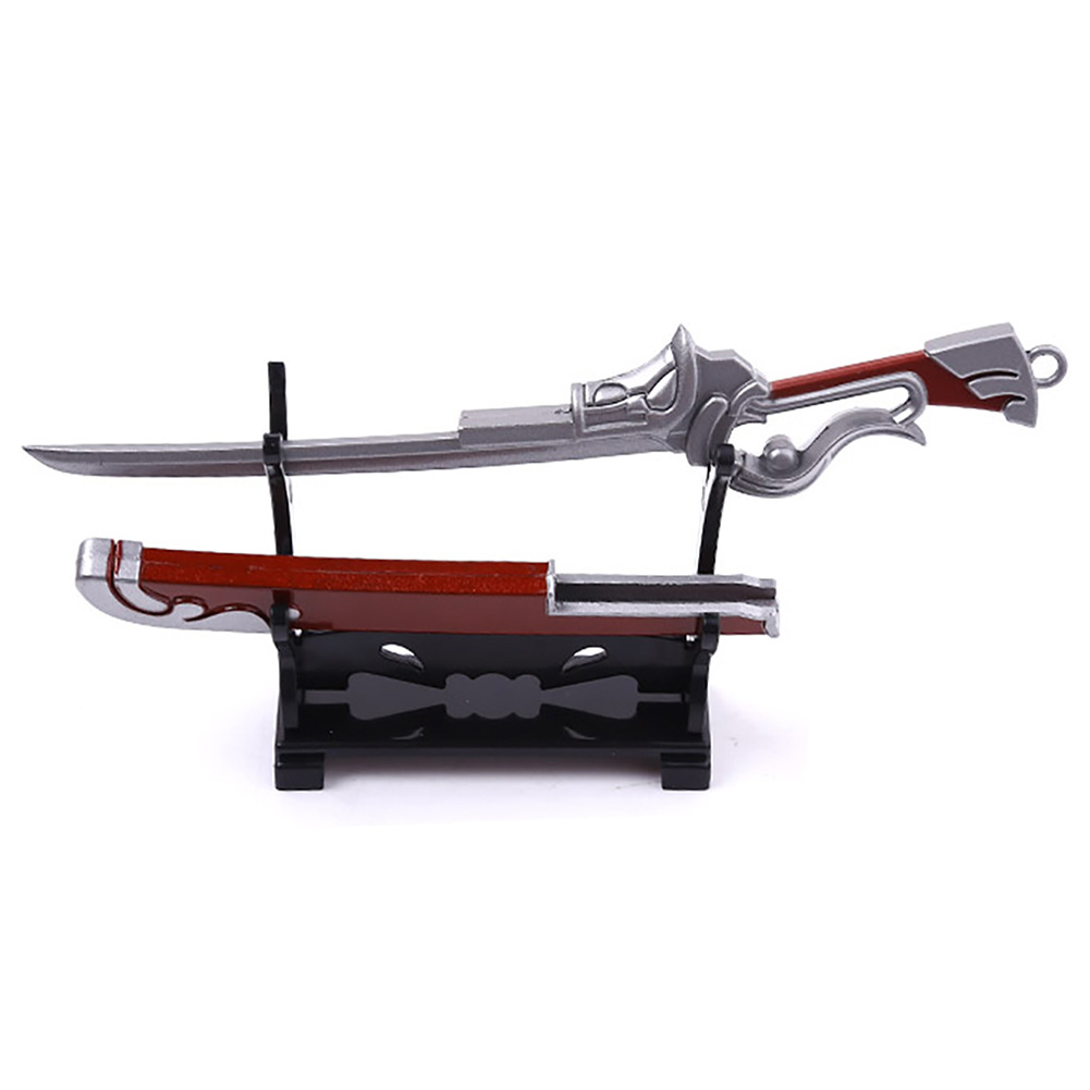 疾风剑豪西部牛仔亚索带鞘武器模型钥匙扣挂饰吊坠