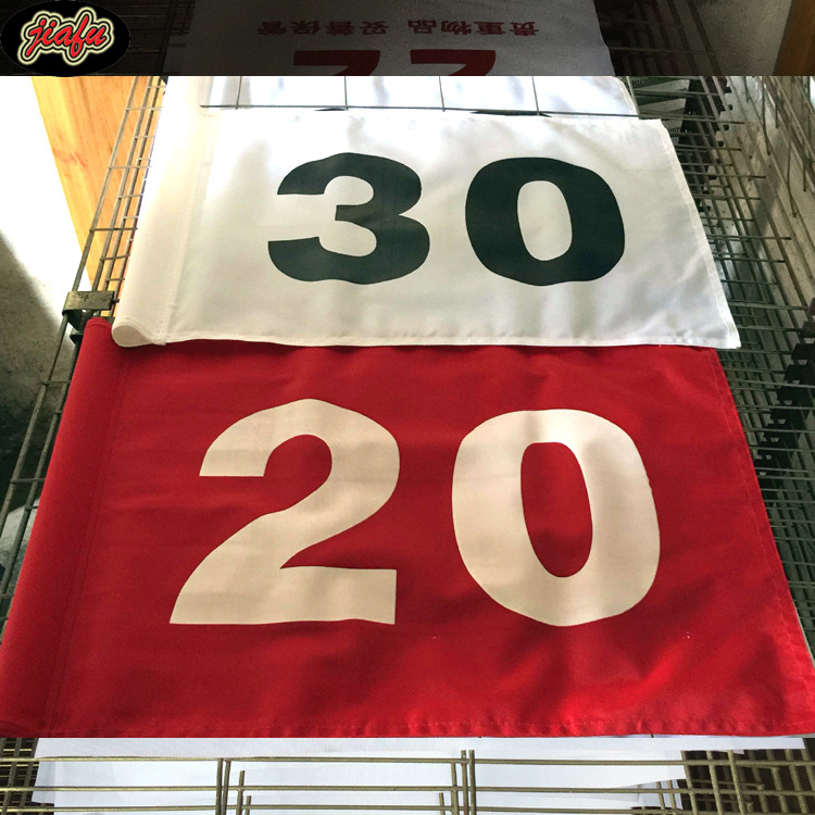 高尔夫数字旗面球会比赛果岭旗套管缝管旗子