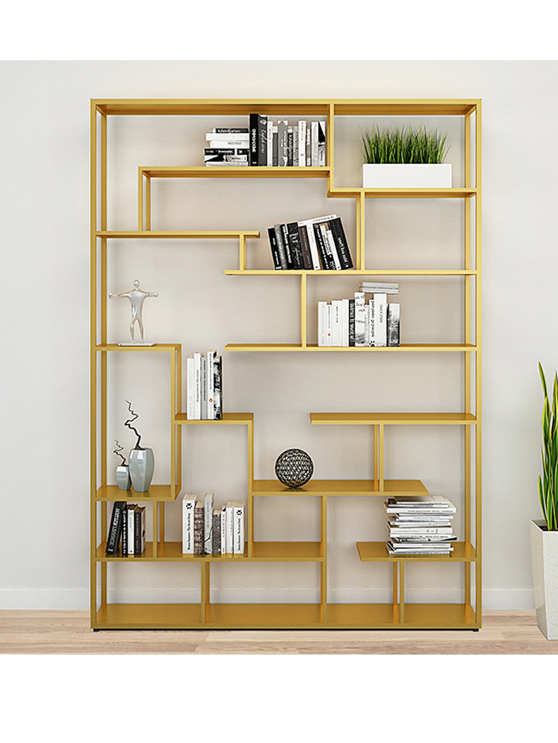 多层展示架_奢落地置物架艺术品多层展示架西餐厅铁艺隔断架杂物收纳