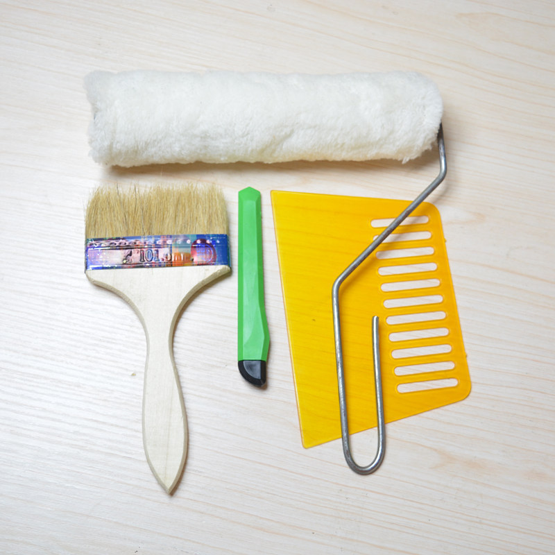 贴壁布画工具裁纸小刀 墙纸胶水通用配套毛刷 基膜滚筒施工刮板