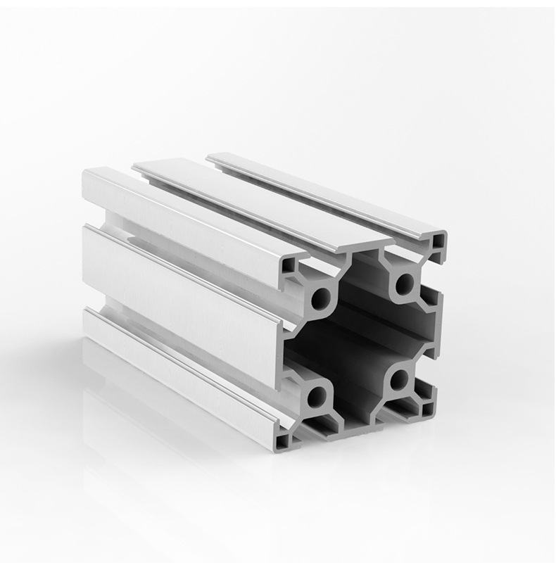 广深6060欧标双槽铝型材铝方通加工 流水线设备机架铝合金型材