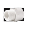 聯塑PVC給水外牙螺紋直通20 25 32給水管配件外牙外絲直接頭