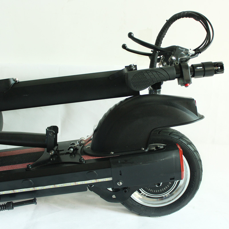 电动滑板车车架 10寸48v大电池盒折叠电动车车架 铝合金车架批发