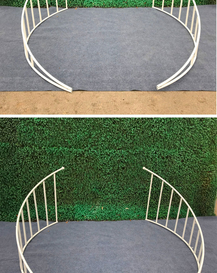 2020婚庆道具铁艺弧形围栏 婚庆舞台装饰 铁艺弧形栅栏婚礼路引