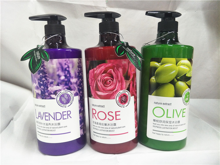 花白金系列沐浴露薰衣草香味玫瑰香持久留香滋润1300ml3味道可选