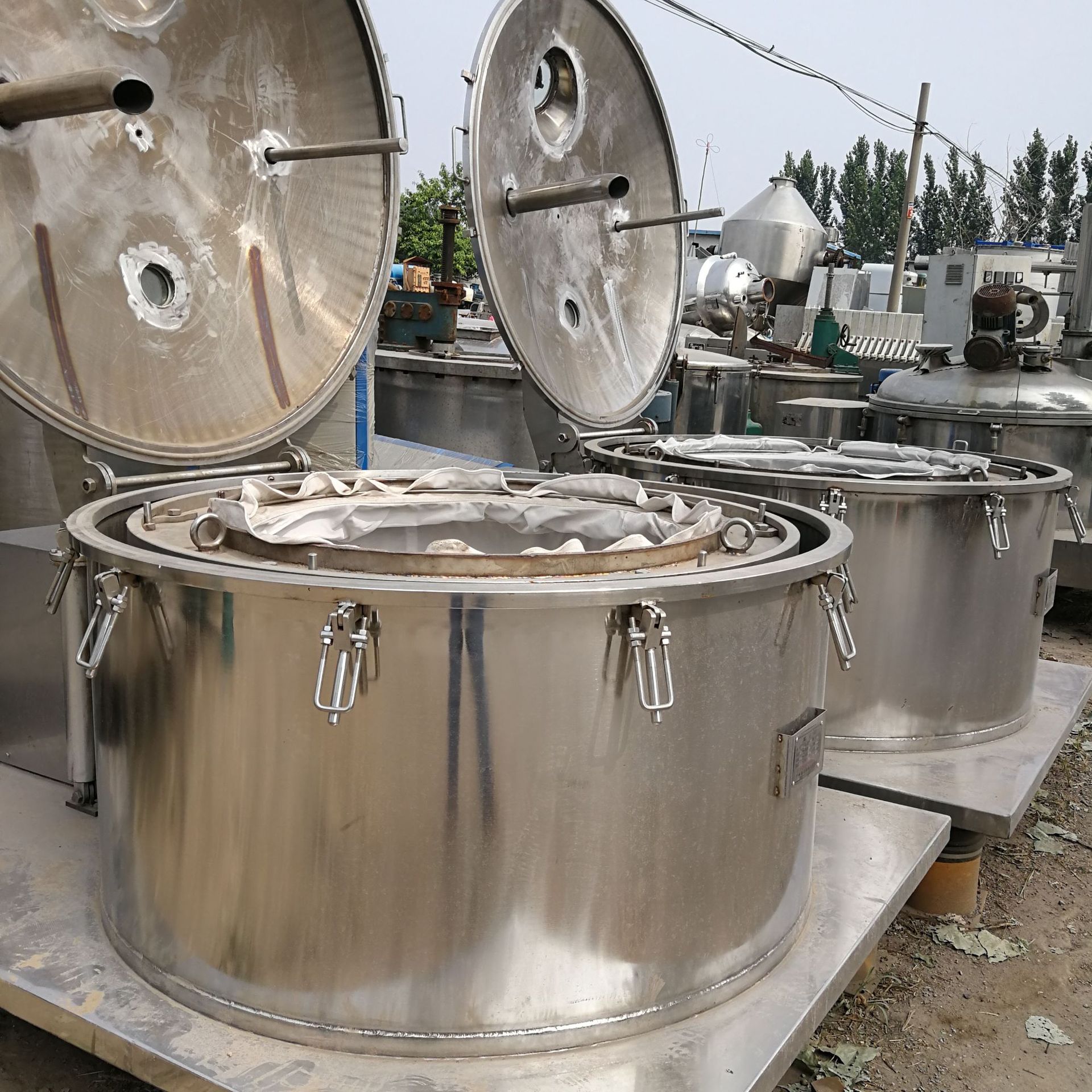 出售1250平板吊袋离心机 四足平板吊袋式离心机主营