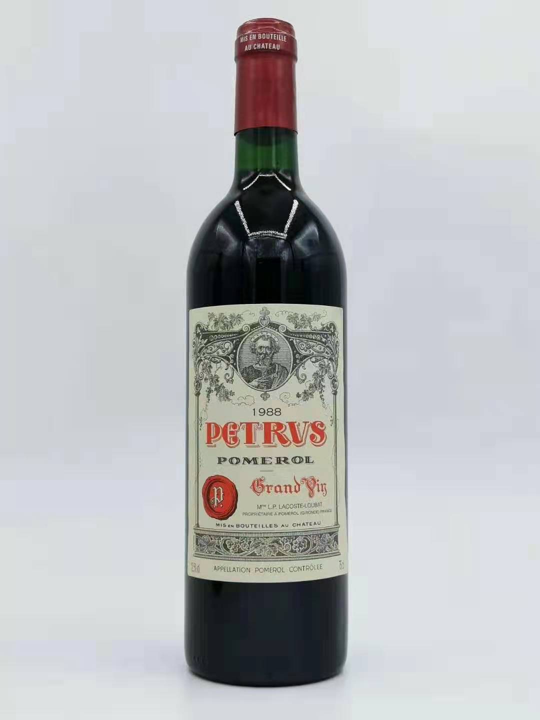 1988年柏图斯红葡萄酒petrus柏翠红酒