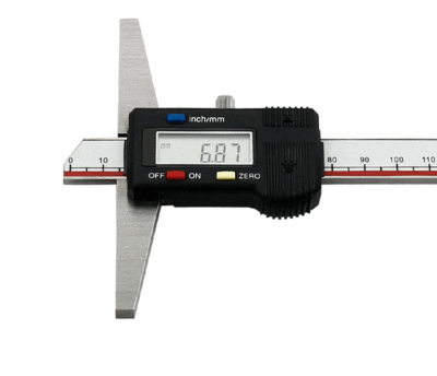 广陆电子数显深度尺0-150-200-300mm电子数字游标测深尺