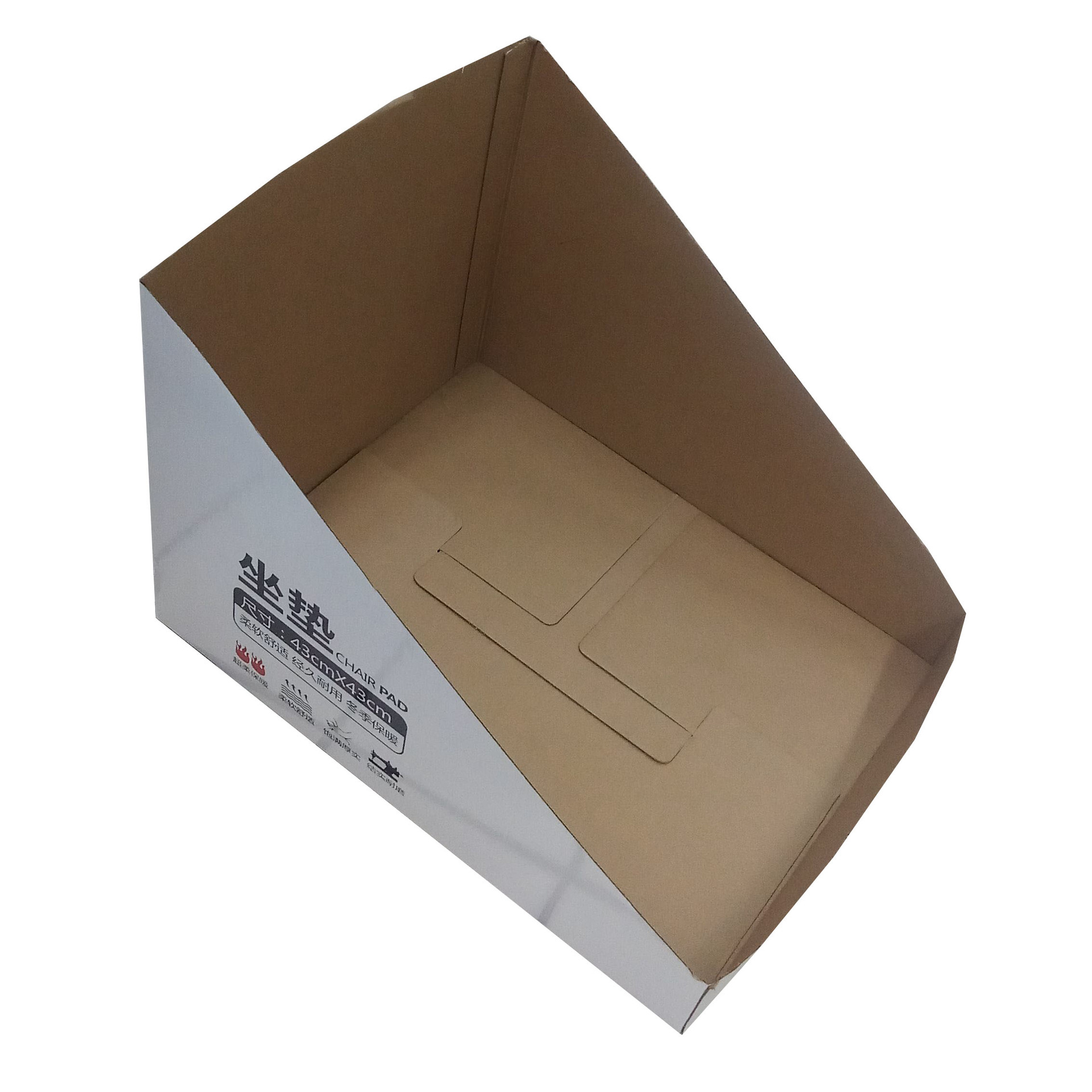 库位纸盒定做彩色印刷瓦楞纸板大型纸盒彩印logo  足球坐垫陈列盒