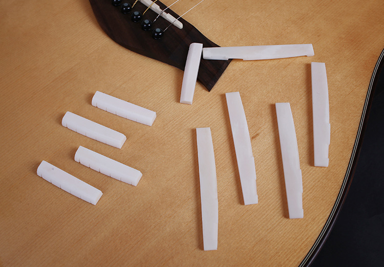 批发上下套装木民谣吉他琴枕 牛骨白色吉他弦枕