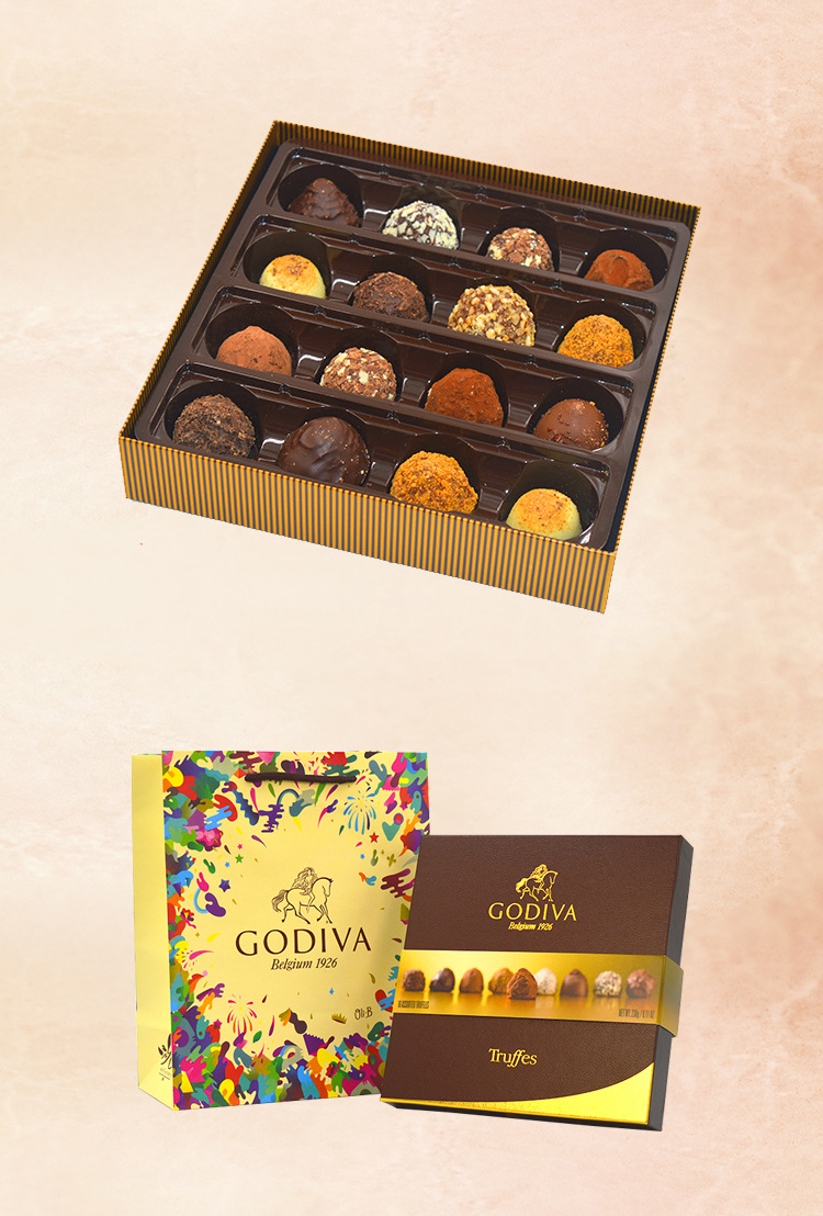 歌帝梵godiva松露巧克力礼盒装比利时进口手工夹心生日礼物情人节