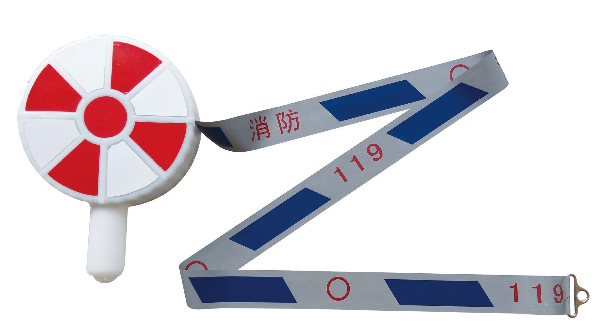 用于灾害事故现场警戒,警示带双面反光,间印有警戒中英文字样