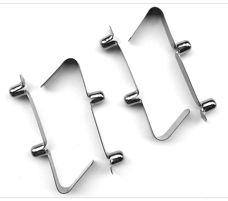 厂家直销直径8mm单边双珠管内定位弹片卡扣v形弹簧片弹珠弹头弹扣