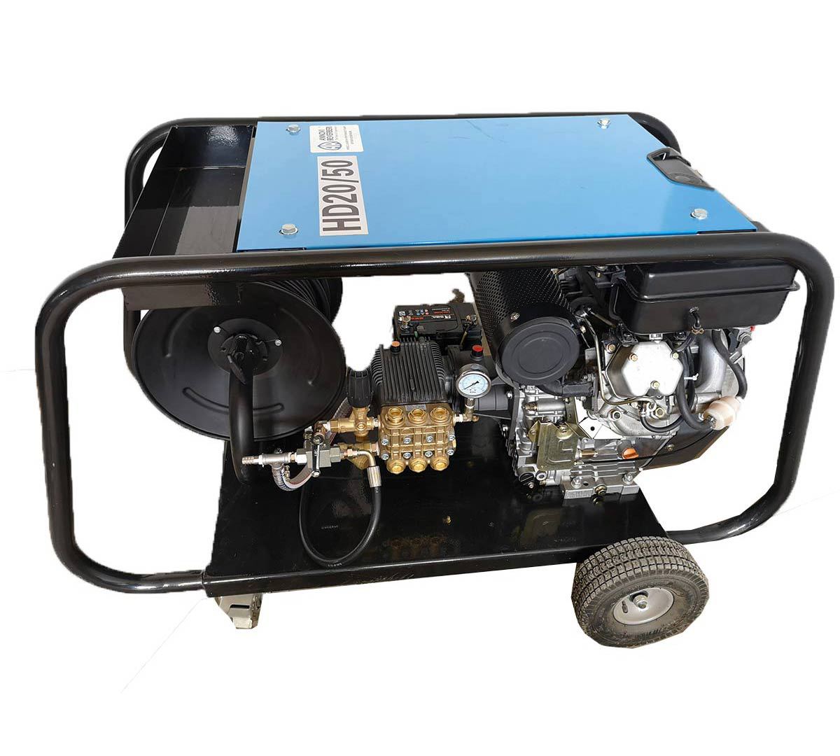 高压管道疏通机大流量移动高压清洗机小区物业小型管道疏通机