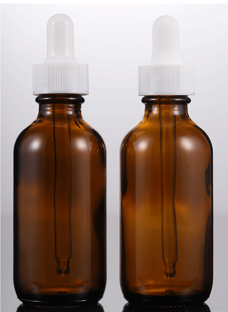 60ml茶色波士顿瓶 盎司波士顿滴管瓶 2oz波斯顿瓶 棕色滴管精油瓶