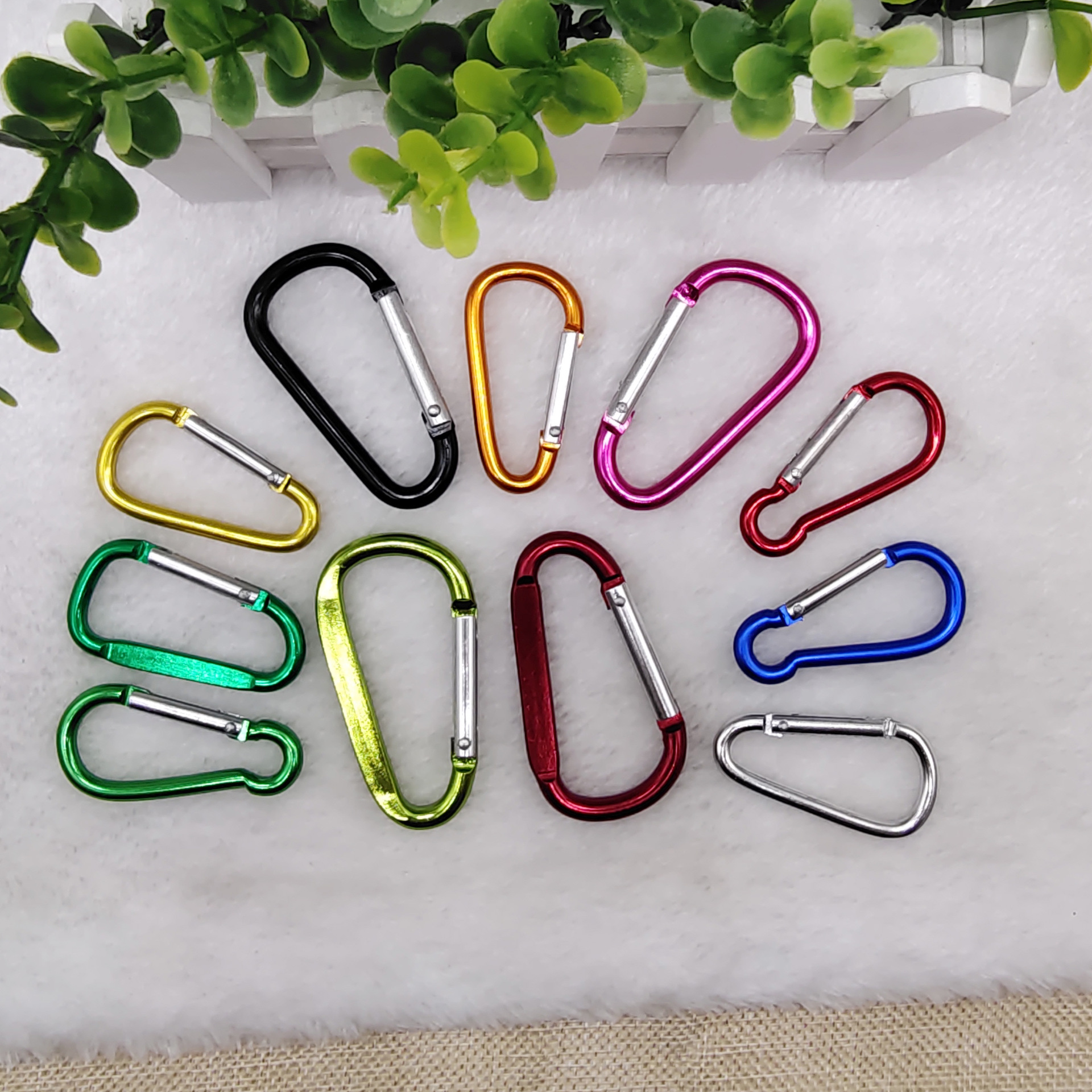 厂家直销 登山扣 橡胶织带挂扣 运动户外扣 钥匙扣 织带扣质量好