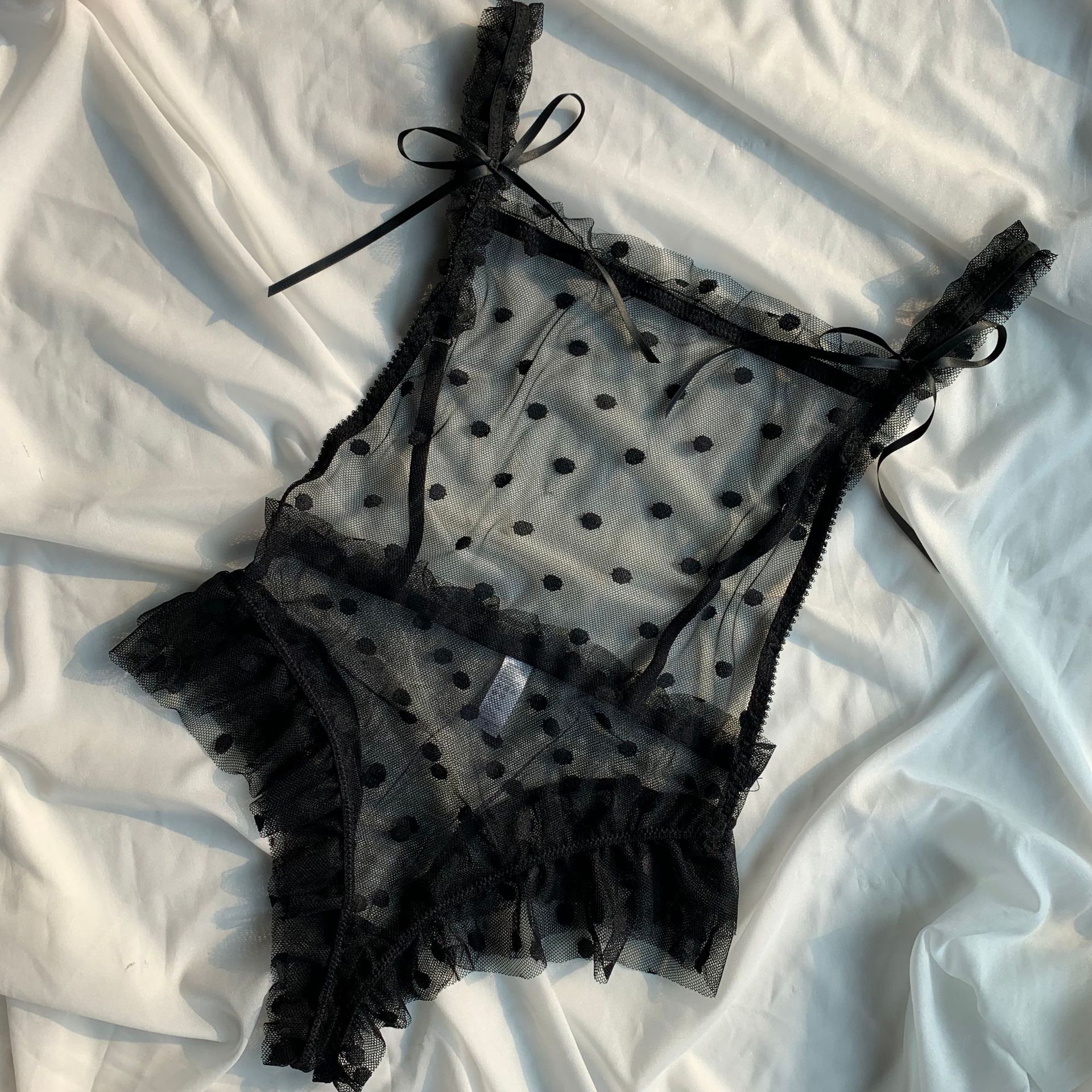 情趣内衣女性感透明制服诱惑女连体内衣开档死库水兔女郎lingerie