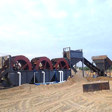 轮式洗砂机生产线 洗沙机厂家 旱地砂石洗沙机设备 挖沙水洗设备
