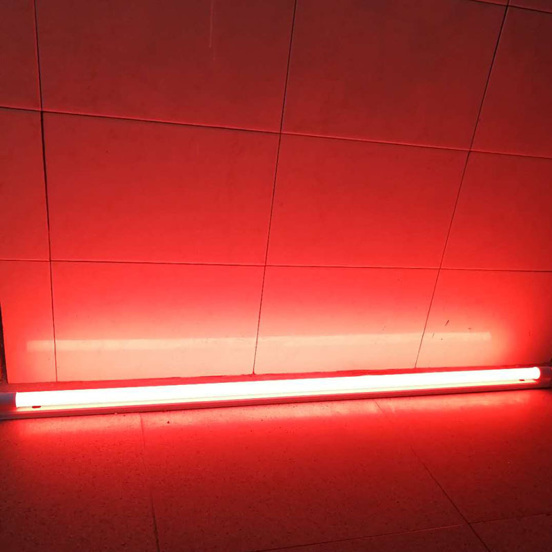 红绿篮t8led灯管 铝材玻璃1.2米led日光灯 rgb创意灯管