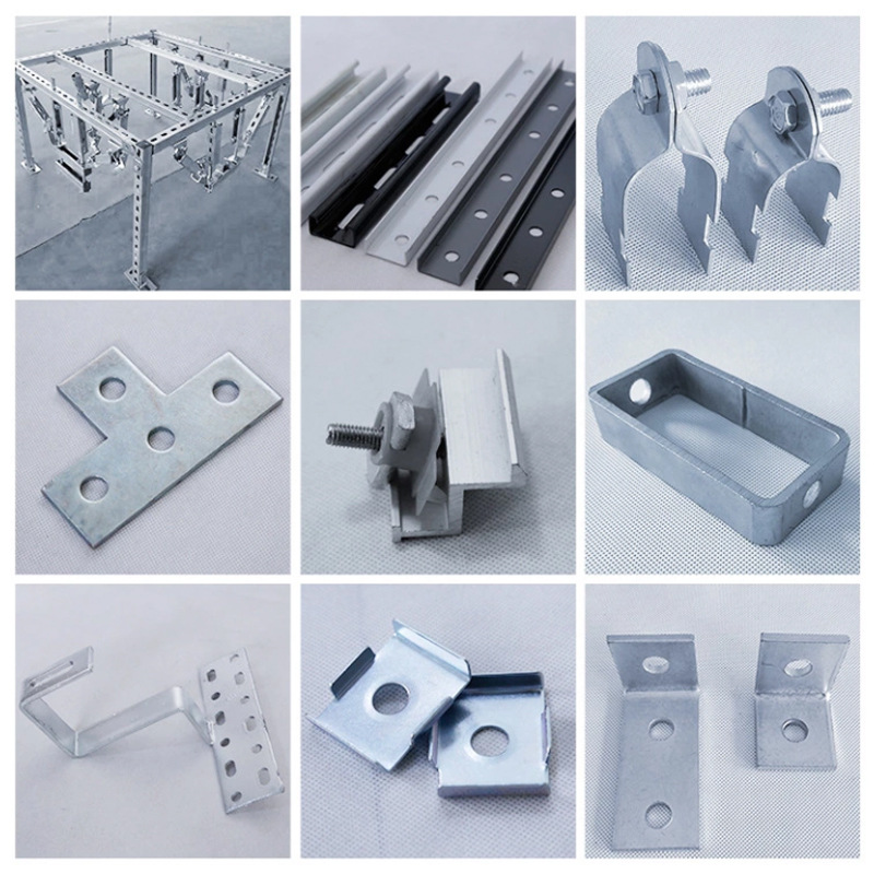 现货供应c型钢边压块c型钢配件抗震支架配件光伏支架定制款