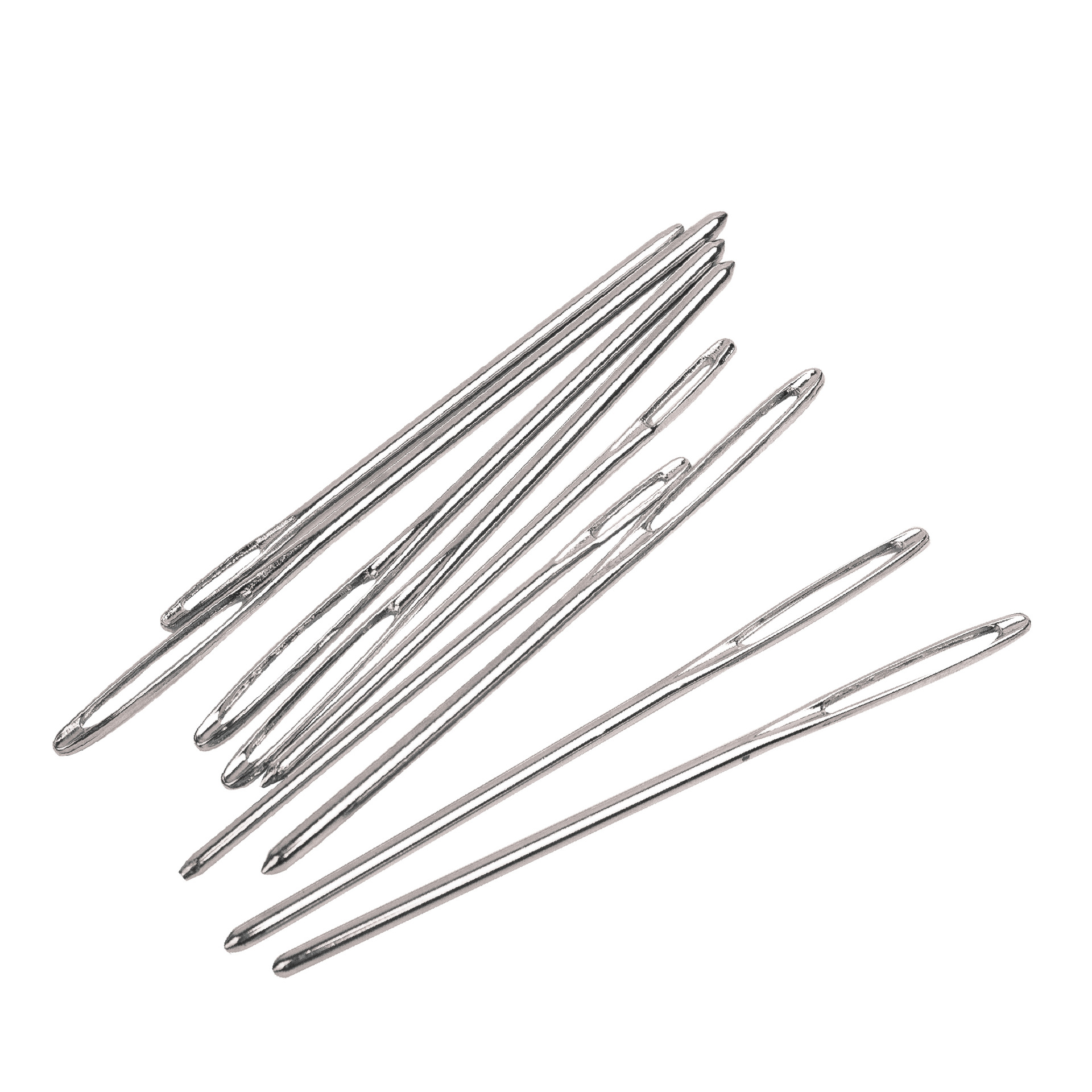 编织工具不锈钢钝头十字绣针缝合针绒线粗头大孔针9支瓶装批发针