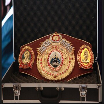 美国ibo拳击比赛冠军金腰带商务礼品赠送贵宾金腰带批量定制工厂