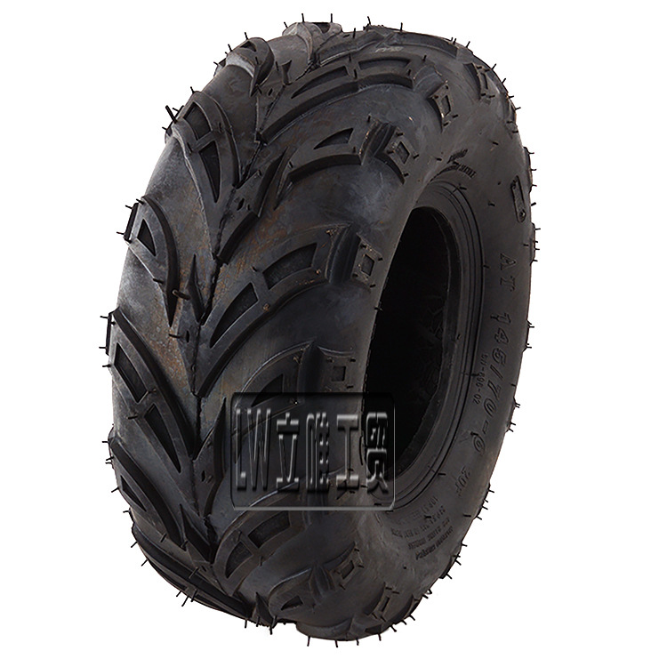 atv沙滩车配件适用小悍马小公牛轮胎6寸真空胎145/70-6寸火焰花胎