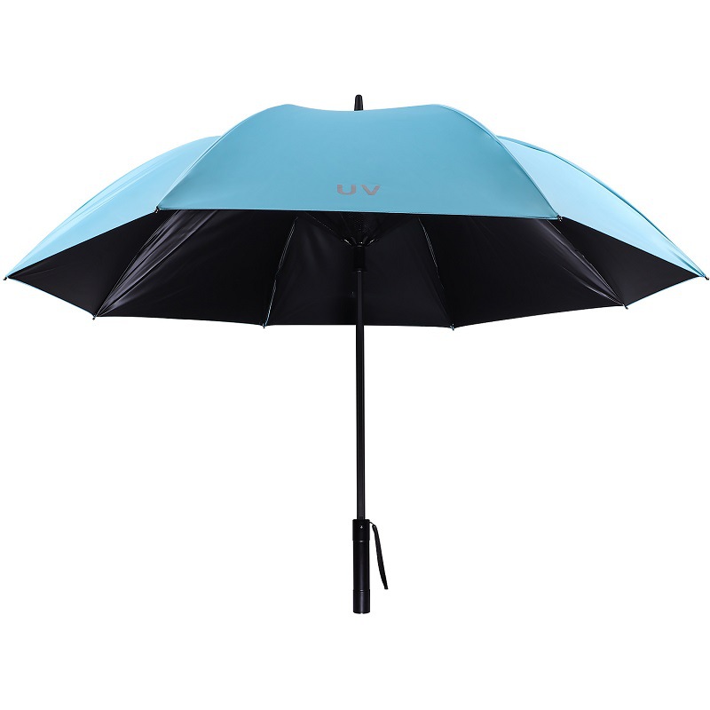 批发创意网红太阳能usb充电宝电风扇伞 定制喷雾伞带喷水黑胶遮阳