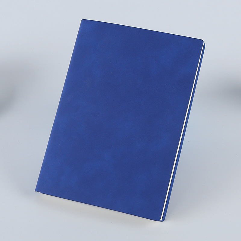 a5羊巴皮创意pu笔记本文具本子复古软皮加厚商务记事本定制logo