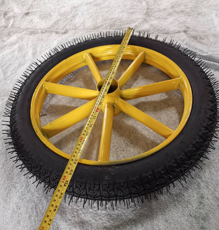 工厂直销 斗车 力车轮子 工地 环卫用轮子 加厚钢圈铁支钢板轮