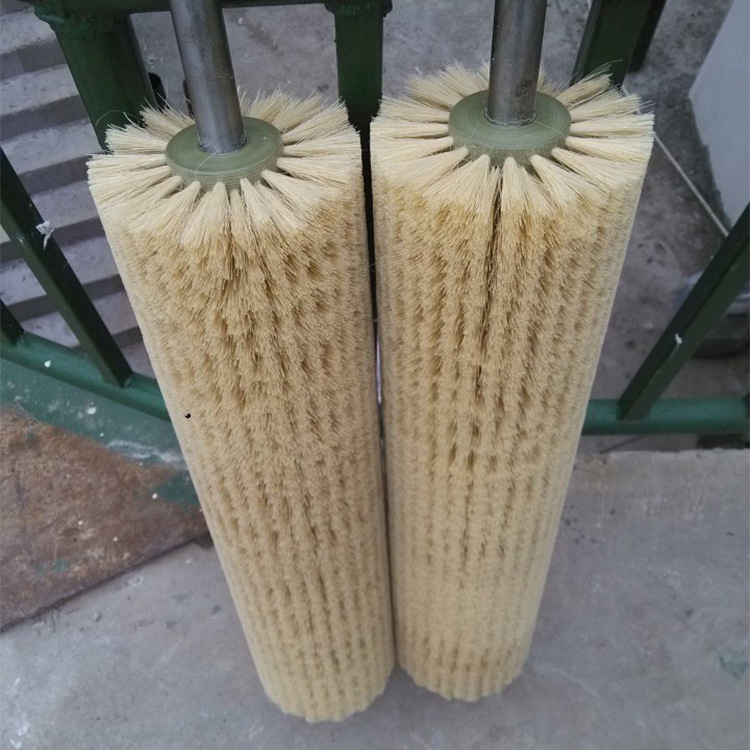 厂家直供 纯进口墨西哥剑麻毛刷 毛刷辊 圆盘刷 黄色尼龙毛刷供应