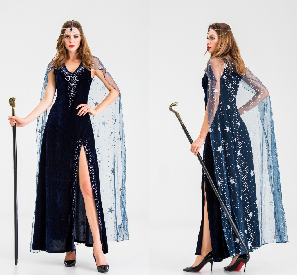 万圣节服装埃及艳后华丽长裙希腊女王成人古埃及服装话剧演出服装