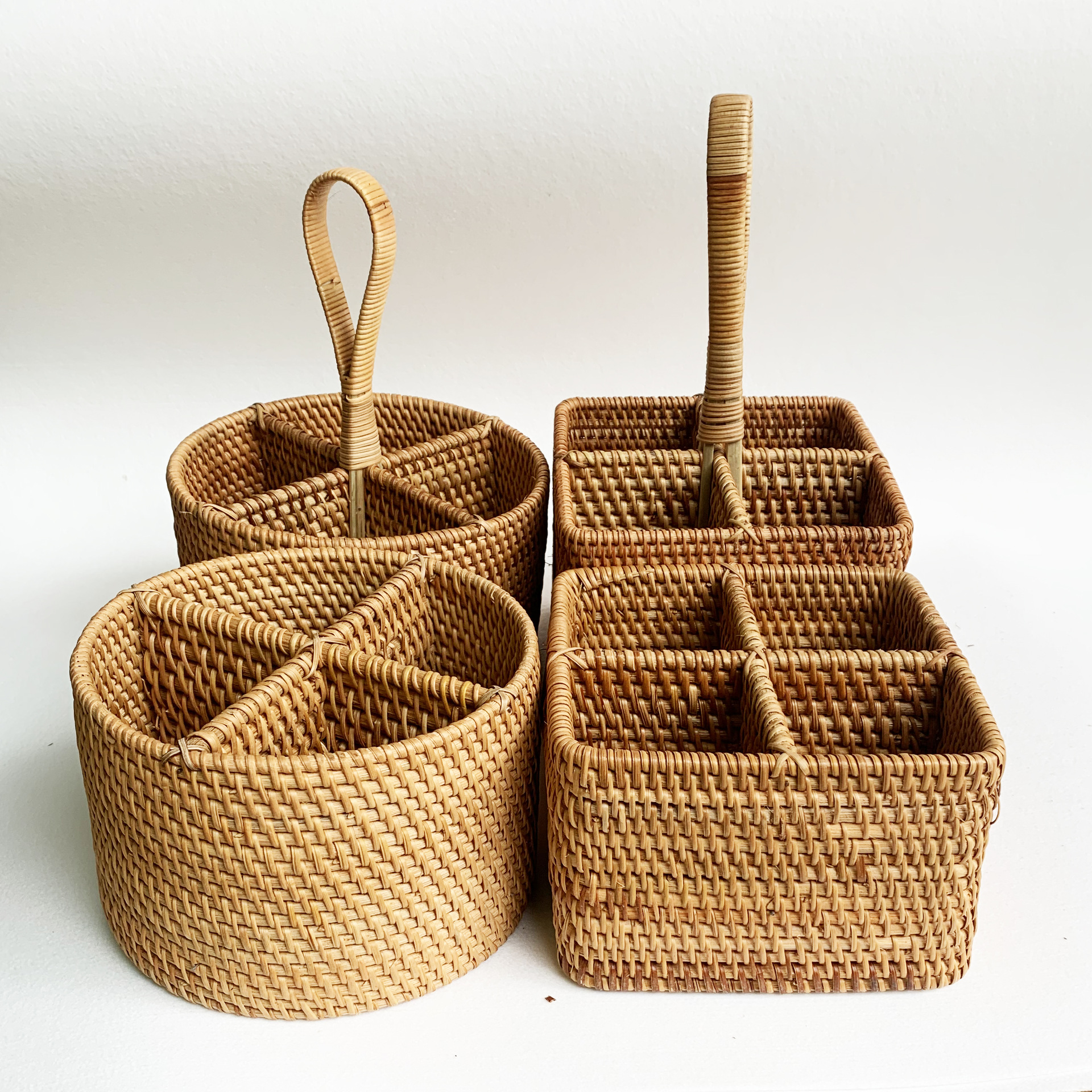 天然编织藤编 糖果篮 收纳篮水果篮盘 柳编筐糖果手提坚果盘