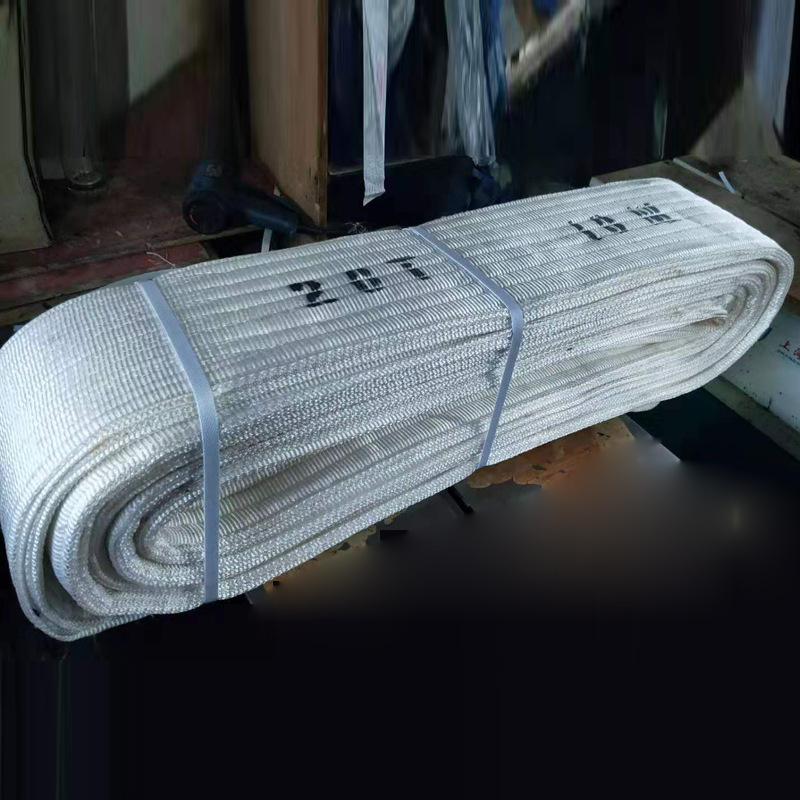 丙纶扁平吊带1t2t3t5t10t 大吨位起重吊带白色吊装带 定做 吊装带