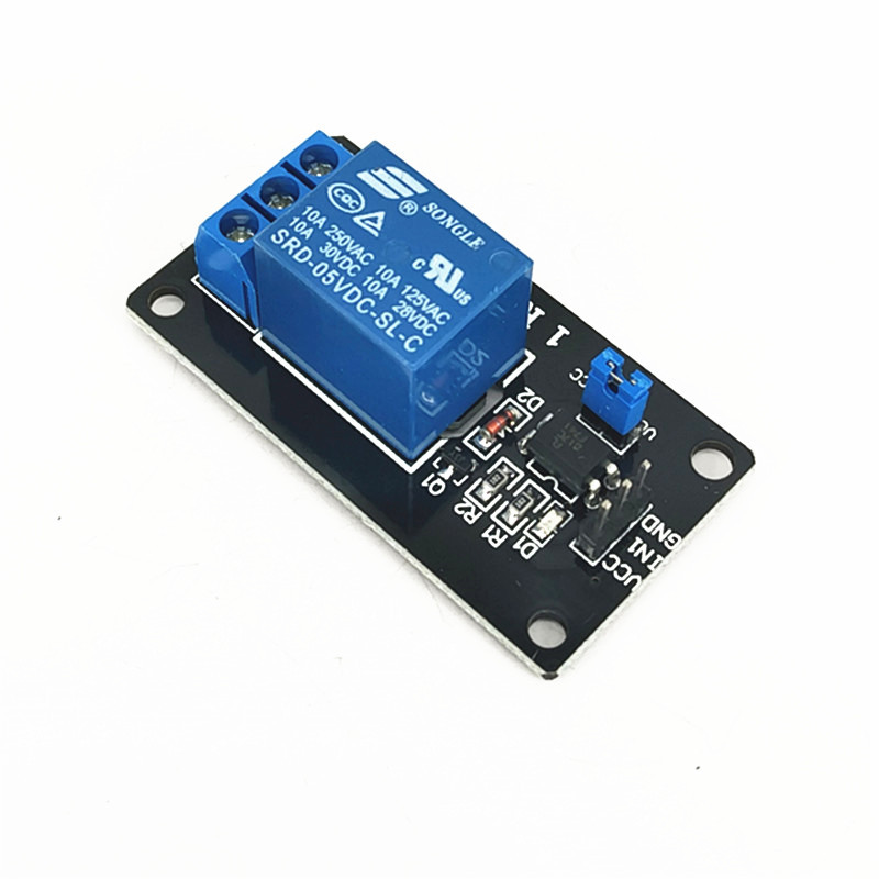 1路带光耦继电器模块 隔离模块 家电控制 模块 黑色底板